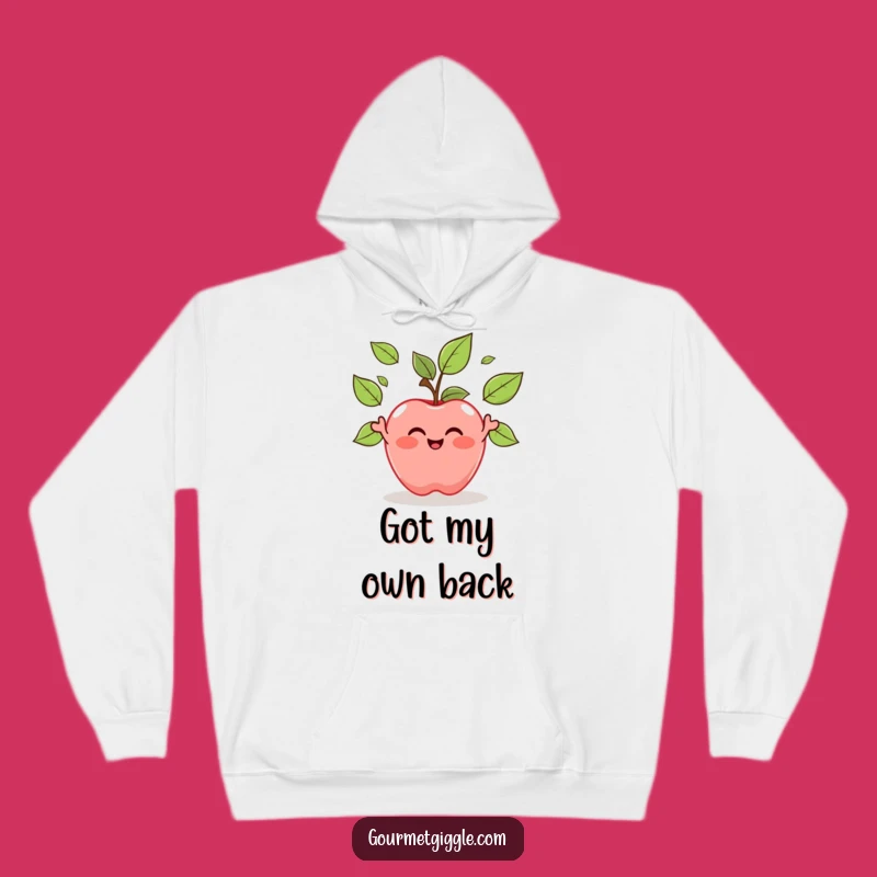 Cozy Funny Apple Juggling Leaves Hoodie: Warmth Meets Whimsy