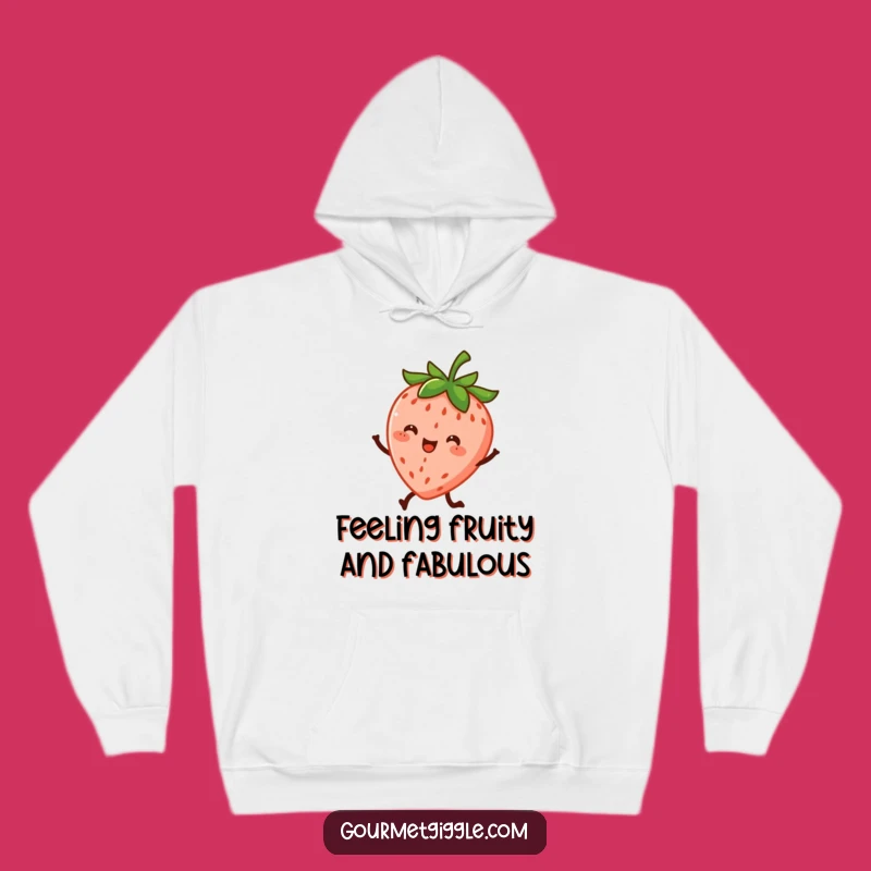Funny Dancing Strawberry Hoodie - Cozy Fruit Moves for a Perfect Funny Gift