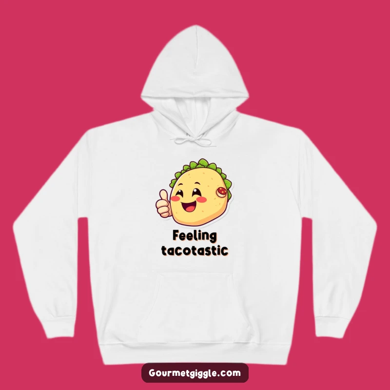 Funny Happy Taco Hoodie - Cozy Smiles and Thumbs Up, Perfect Funny Gift