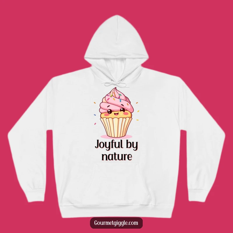 Funny Cupcake Giggle Hoodie: Cozy Bobbing Character Sweatshirt