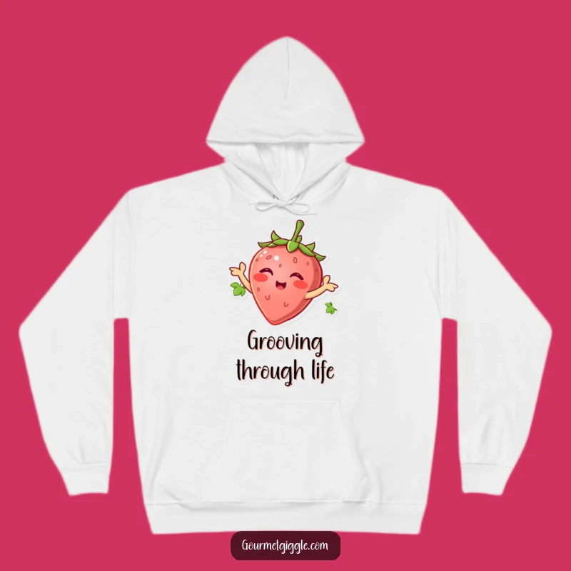 Funny Strawberry Wiggle Hoodie - Cozy Hilarious Gift for Sweet Souls