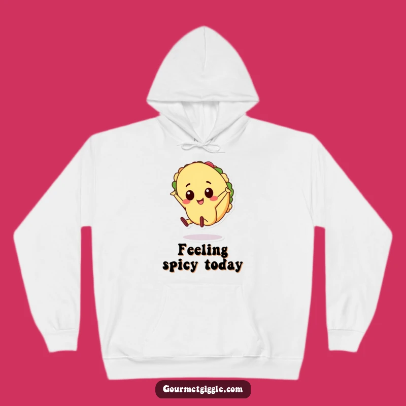 Funny Taco Cartwheel Hoodie, Cozy Food Character Sweatshirt, Perfect Funny Gift