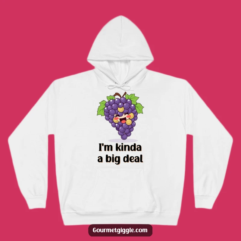 Funny Grapes Rolling Hoodie: Cozy Joyful Bunch of Grapes, Great Funny Gift