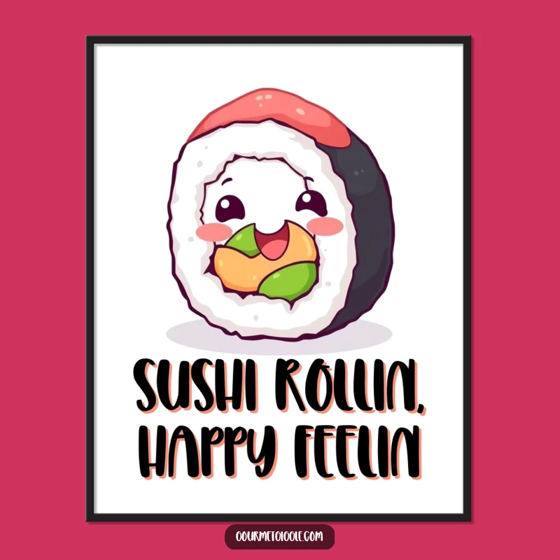 Free Printable Sushi Wall Art: Whimsical Funny Downloadable Decor for a Playful Space