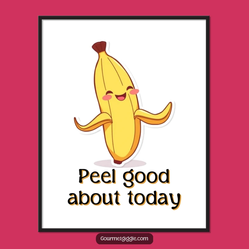 Free Printable Wall Art: Funny Banana Slip Downloadable Decor for Comedy Lovers