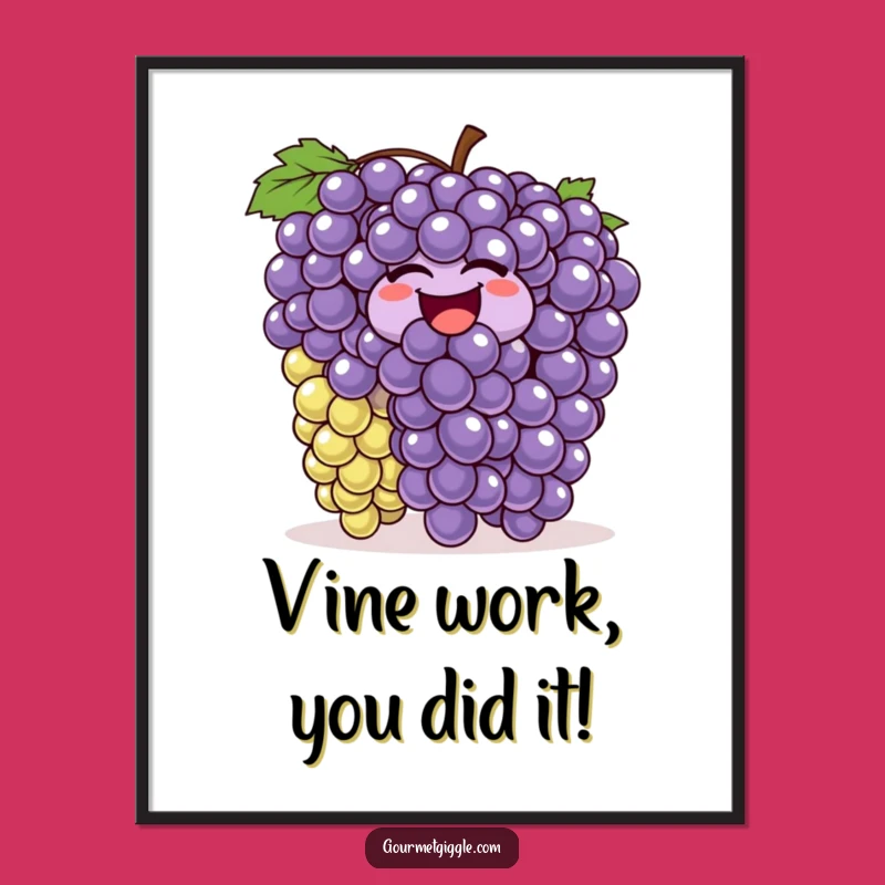Funny Free Printable Wall Art: Wiggling Grapes Dancing, Bouncing with Hilarious Downloadable Joy