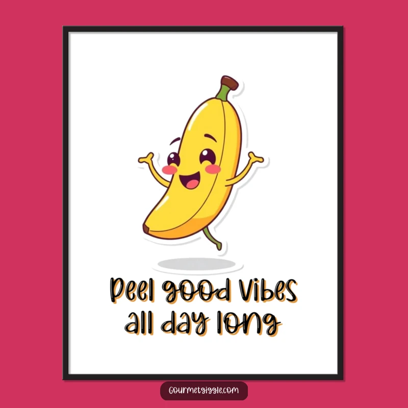 Free Printable Wall Art: Goofy Banana Jig Downloadable Poster