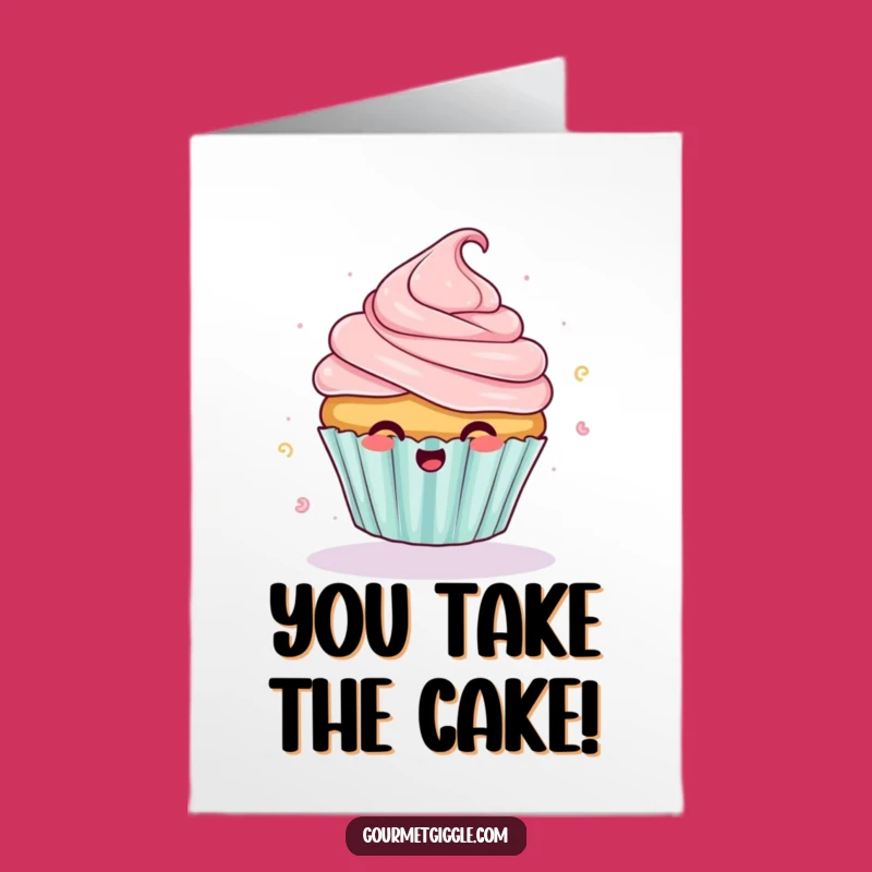 Cupcake Congrats Card - Free Printable Frosting Flying Celebration