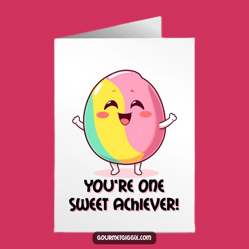 Free Printable Congrats Candy Card: Bouncing Treat - Funny Downloadable