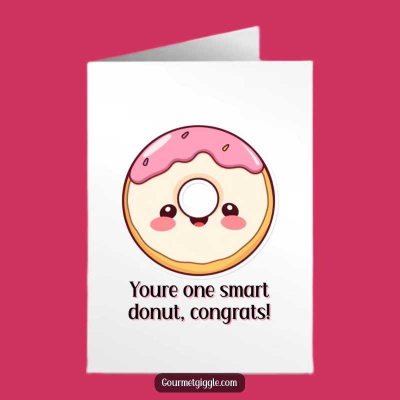 Free Printable Congrats Card: Donut Celebration Downloadable Gift
