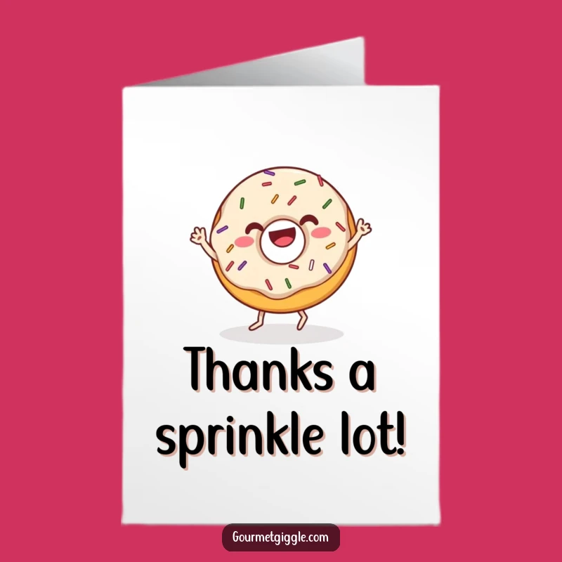 Free Printable Donut Thank You Card: A Funny Downloadable Gift of Gratitude!