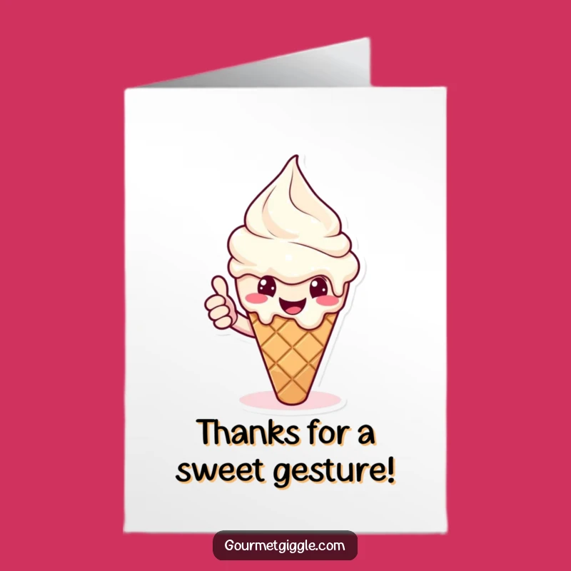 Free Printable Ice Cream Thank You Card: A Cheerful Downloadable Gift!