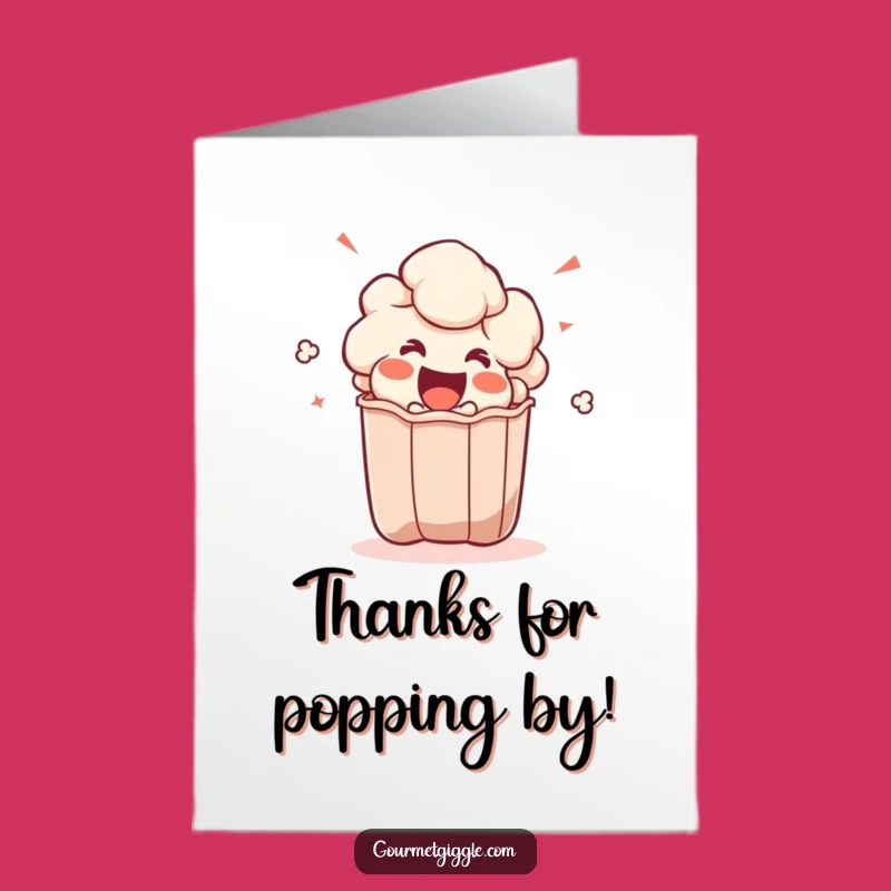 Free Printable Popcorn Thank You Card: Kernel Pop Downloadable Gift