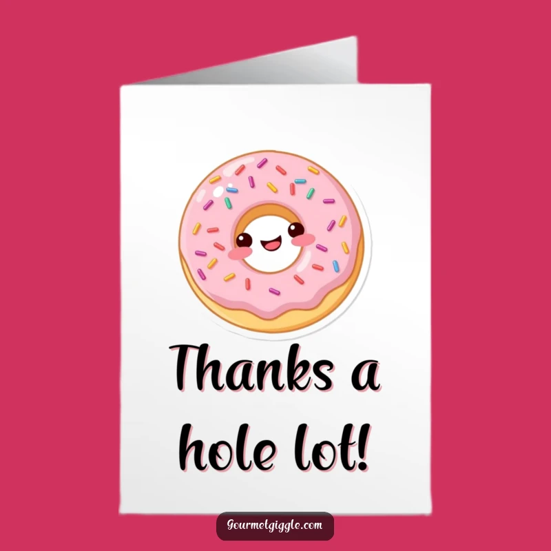 Free Printable Thank You Card: Donut Bounce of Thanks, Funny Downloadable Sweetness