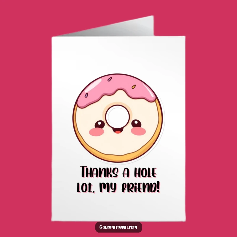 Free Printable Thank You Card: Donut Gratitude Downloadable Gift