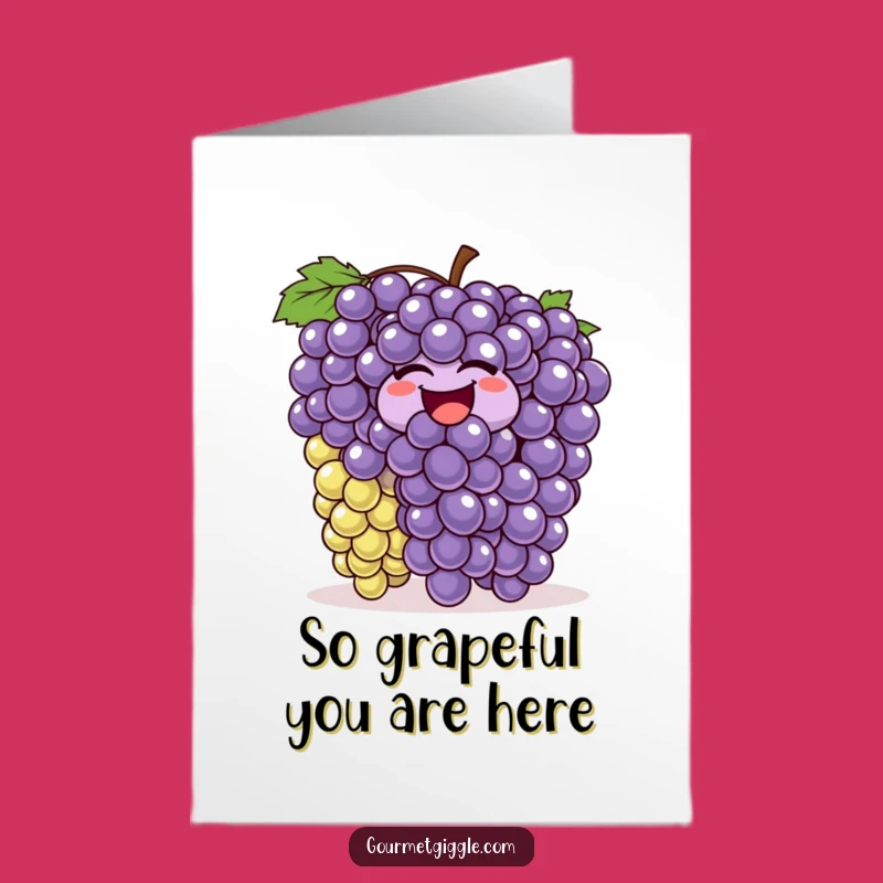 Free Printable Thank You Card: Giggling Grapes Express Gratitude with Bouncing, Hilarious Downloadable Thanks