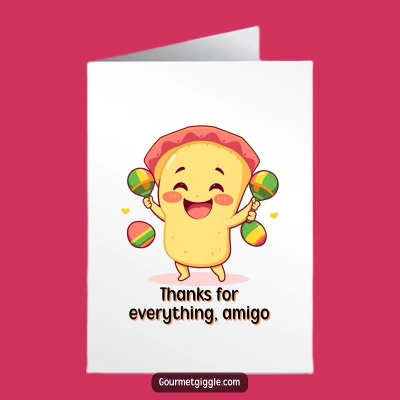 Free Printable Thank You Card: Taco Juggling Thanks, Print-at-Home Fiesta