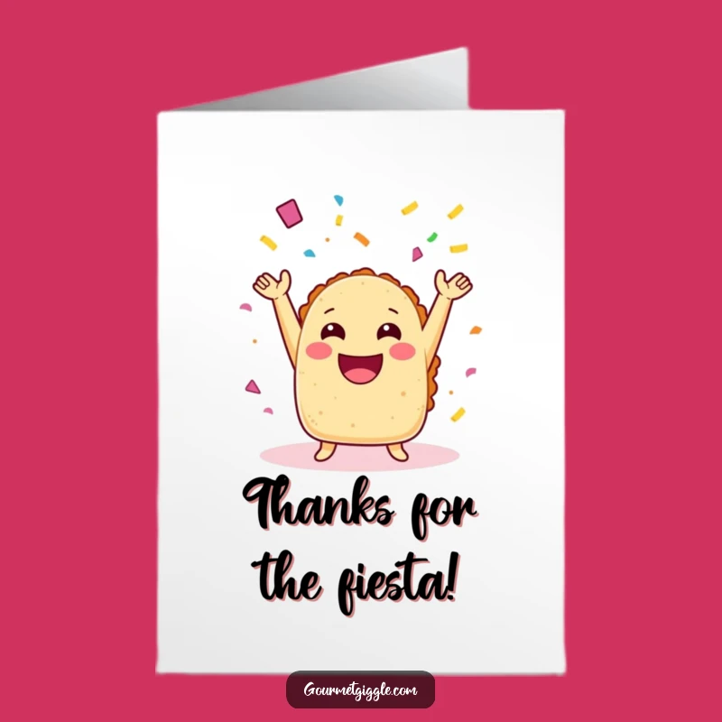 Grateful Taco Confetti Thank You Card - Free Printable Download