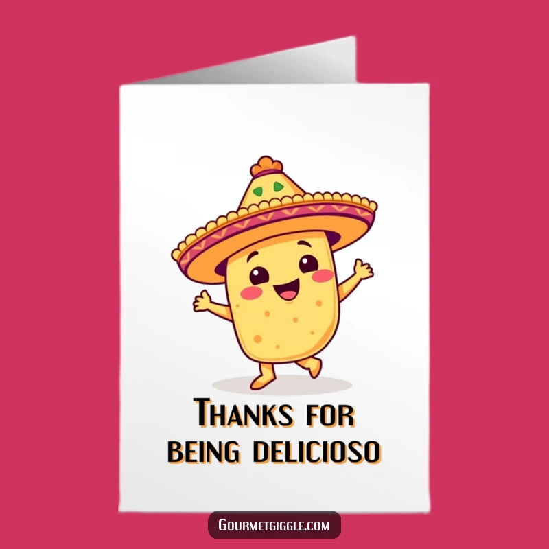 Spice Up Thanks: Free Printable Taco Card, Festive Downloadable Gratitude Gift