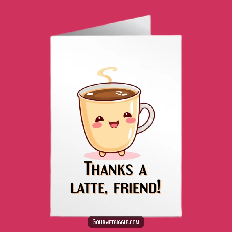 Free Printable Thank You Card: Coffee Cup Twirling, Grateful Downloadable