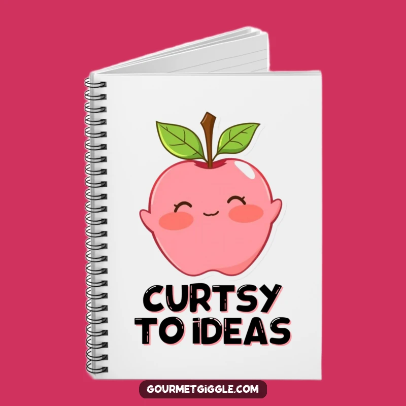 Funny Apple Curtsy Notebook: Journal with Playful Charm