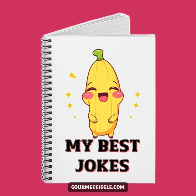 Funny Banana Splitting with Laughter Notebook - Jot Down Your Funniest Ideas