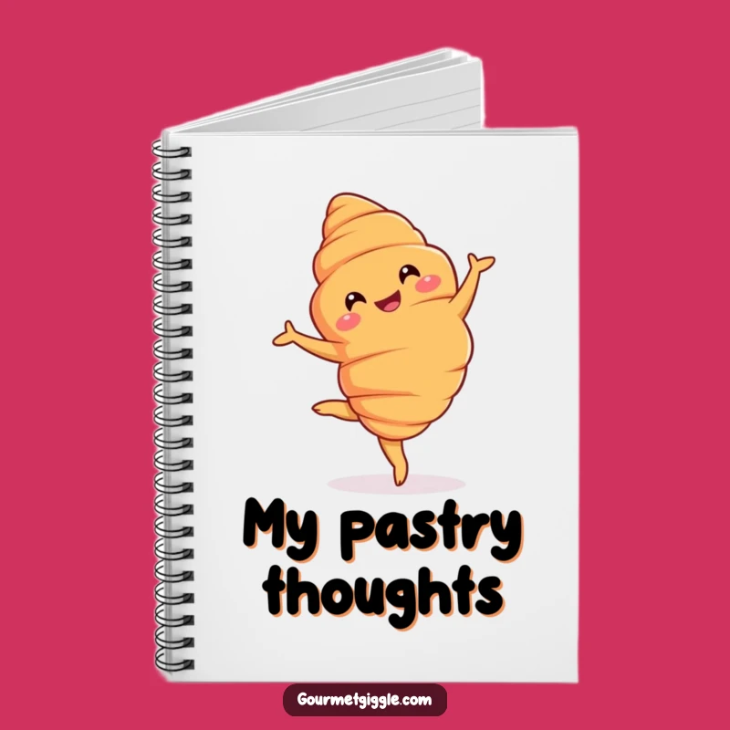 Funny Croissant Pirouette Notebook: Write with Artistic Flair!