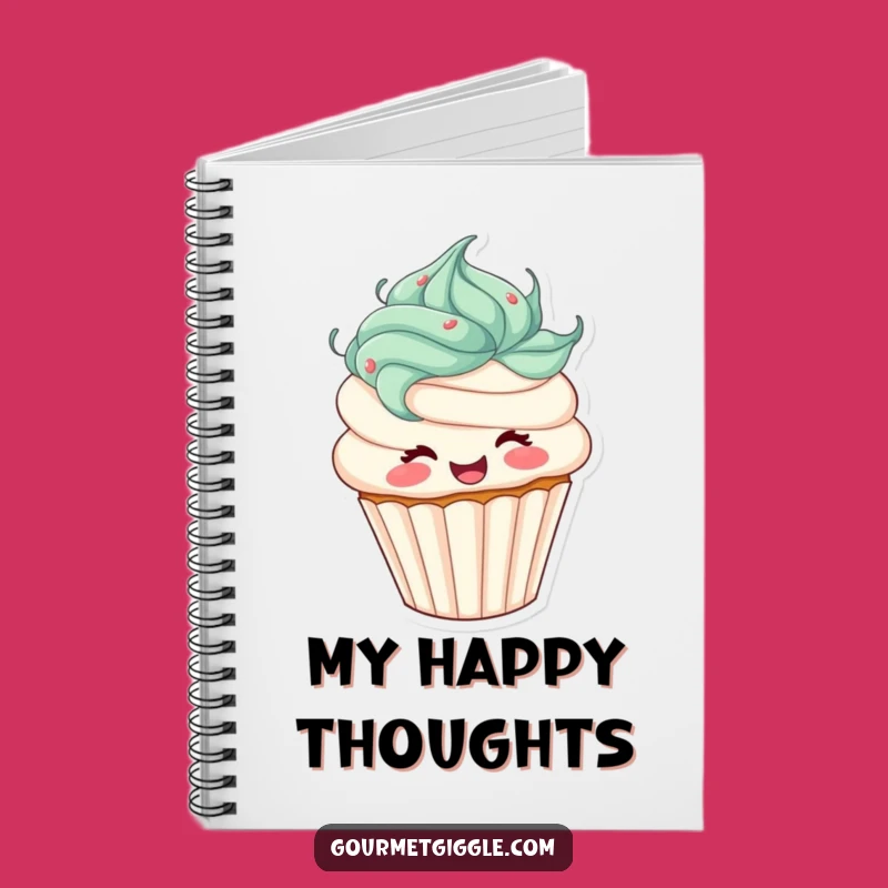Funny Cupcake Notebook: Joyful Spinning Frosting Hair - Jot Down Laughs & Ideas!