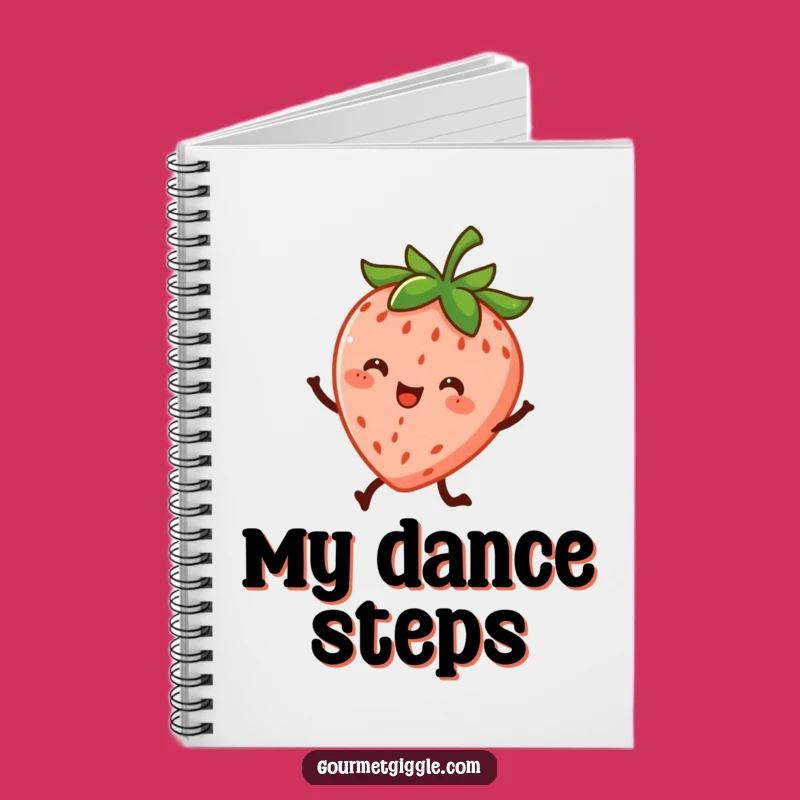 Funny Dancing Strawberry Notebook - Jot Down Ideas with Fruitful Fun, Perfect Funny Gift