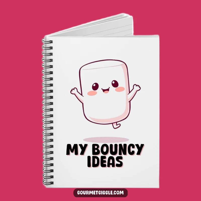 Funny Marshmallow Bounce Notebook: Jot Down Your Sweetest Thoughts