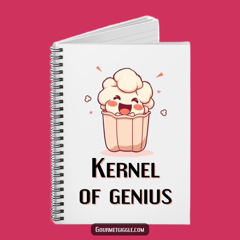 Funny Popcorn Kernel Notebook - Capture Your Thoughts with a Pop of Joy