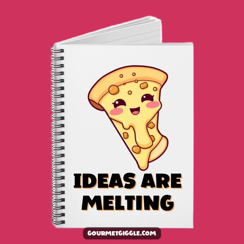 Funny Pizza Notebook: Cheesy Topping Sliding Creative Journal Gift
