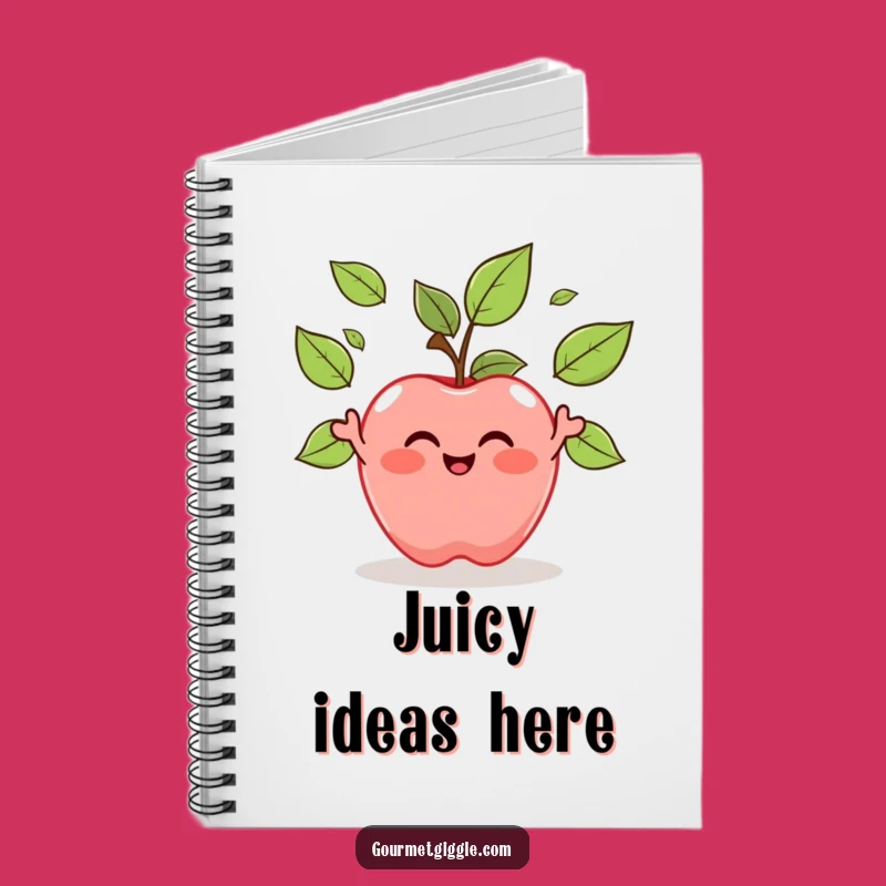 Funny Apple Juggling Leaves Notebook: Jot Down Ideas with Freshness