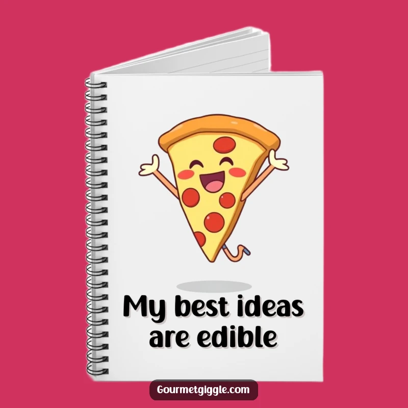 Pizza Jump Notebook - Happy Foodie Journal, Perfect Funny Gift