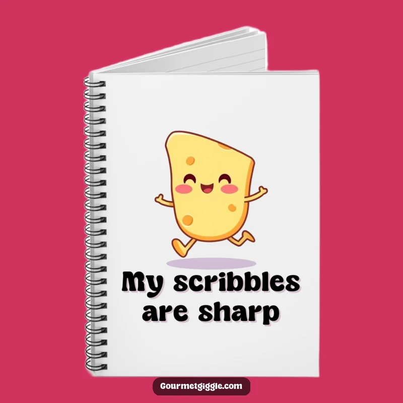 Funny Cheese Trot Notebook: Happy Journaling with a Cheesy Character
