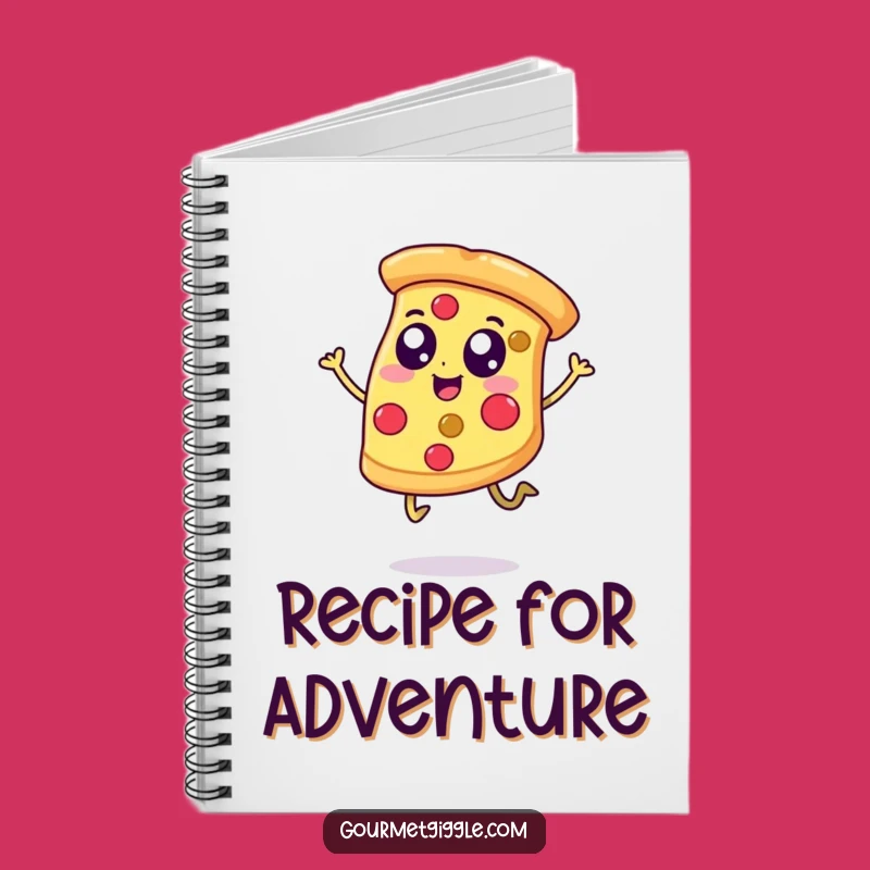 Funny Happy Pizza Notebook, Jot Down Your Delicious Ideas with Gusto