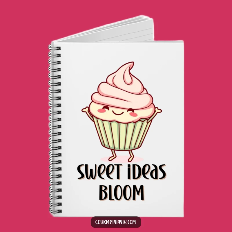 Funny Cupcake Jig Notebook: Cheerful Dancer for Notes & Ideas