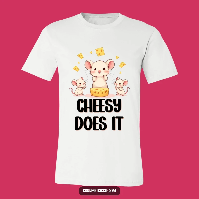 Funny Cheese Juggling Mice T-Shirt: Wear Your Humor Loud and Proud
