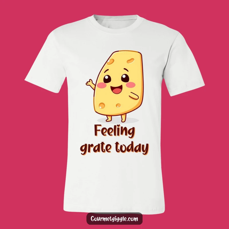 Funny Cheese Shimmy T-Shirt: Wear Your Happiness with This Cheerful Tee