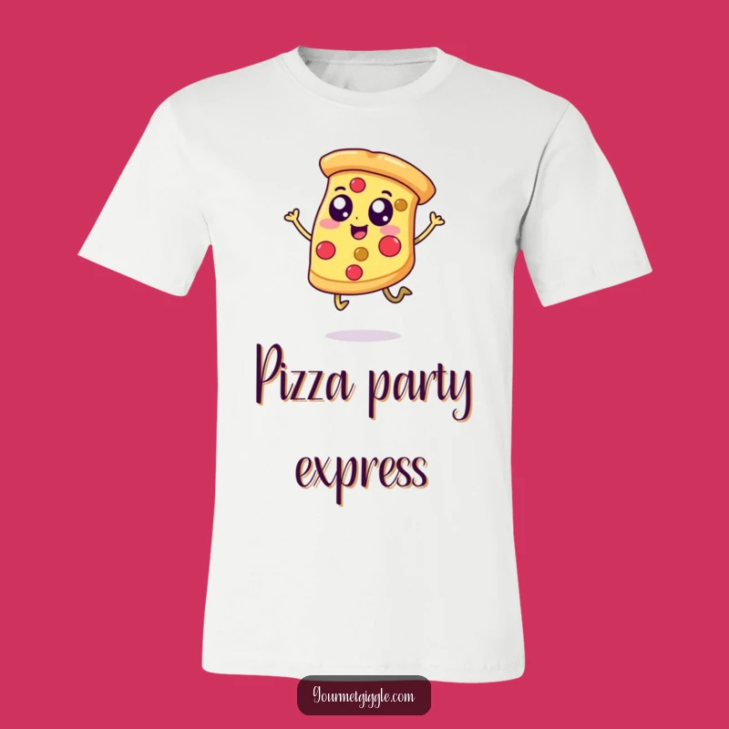 Funny Happy Pizza T-Shirt, Wear Your Love for Delicious Fun and Comedy