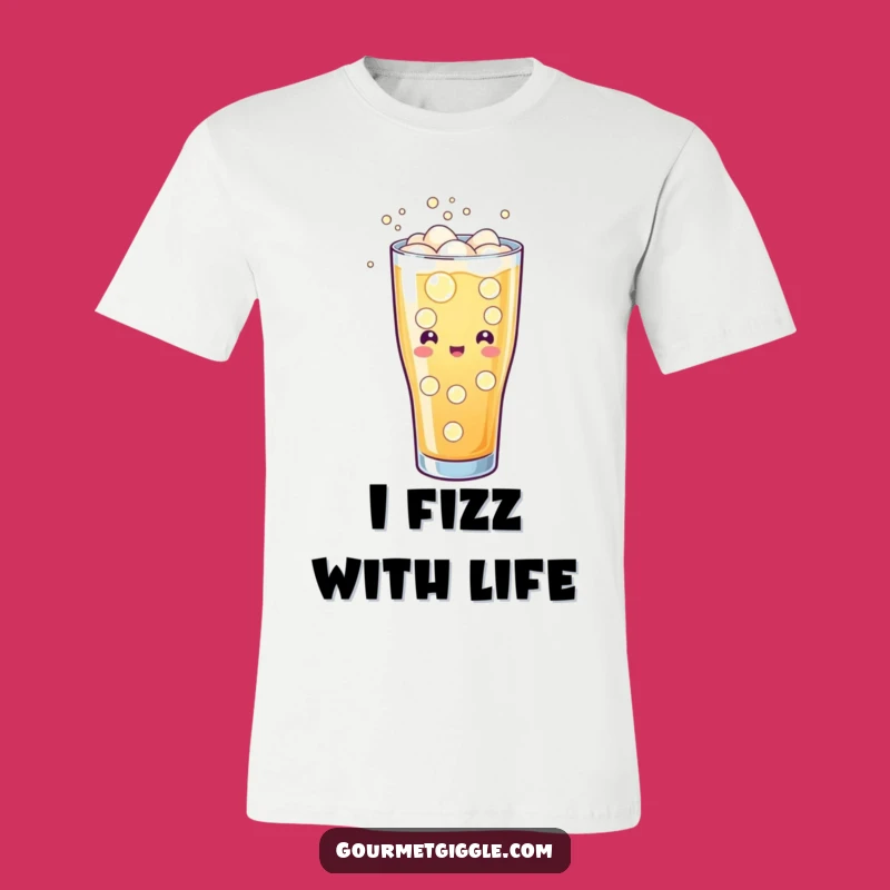 Funny Soda T-Shirt: Bubbly Cheerful Fizzing Refreshing Drink Tee