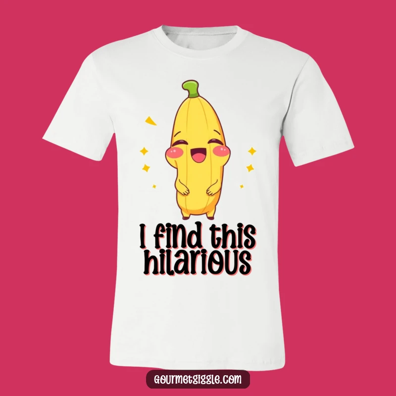 Funny Banana Splitting with Laughter T-Shirt - Wearable Humor for Fruit Fanatics