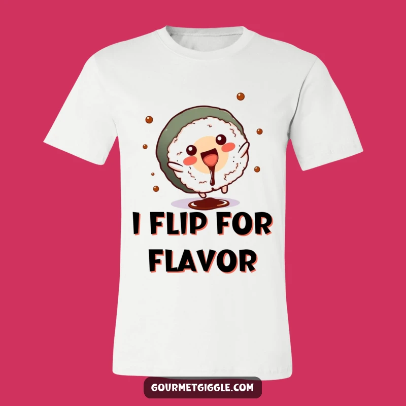 Funny Sushi Roll Cartwheel T-Shirt: Hilarious Japanese Food Tee for Comedy Lovers
