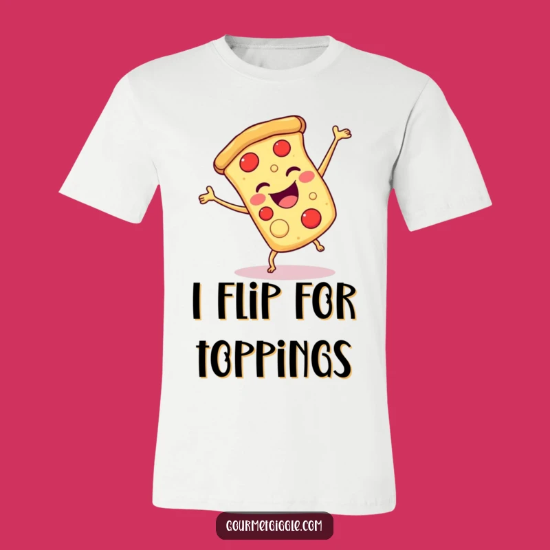 Funny Pizza Cartwheel T-Shirt: Delicious Fun with Every Spin!