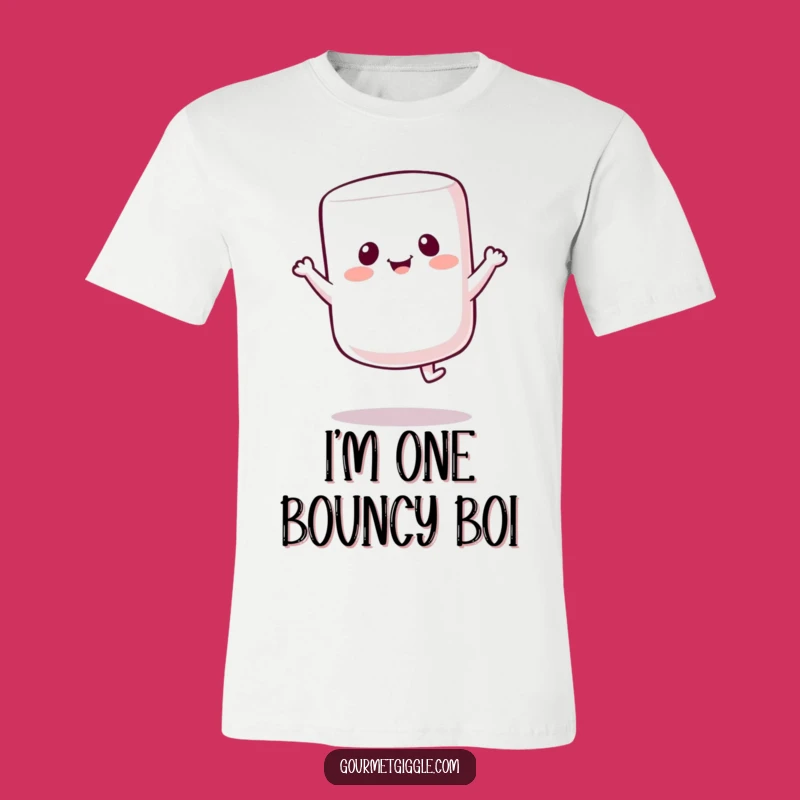 Funny Marshmallow Bounce T-Shirt: Wear Your Sweet & Bouncy Personality