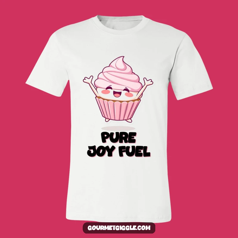 Funny Cupcake Leaping T-Shirt: Pure Joy, Deliciously Funny Gift