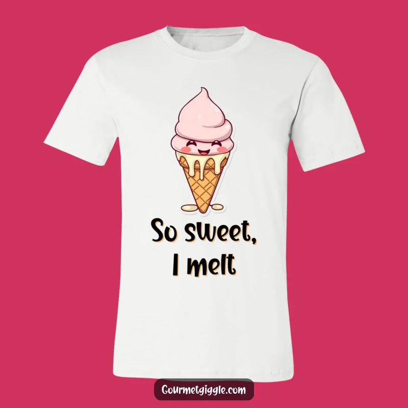 Funny Giggling Ice Cream T-Shirt - Melting Smiles, Sweet Style Funny Gift
