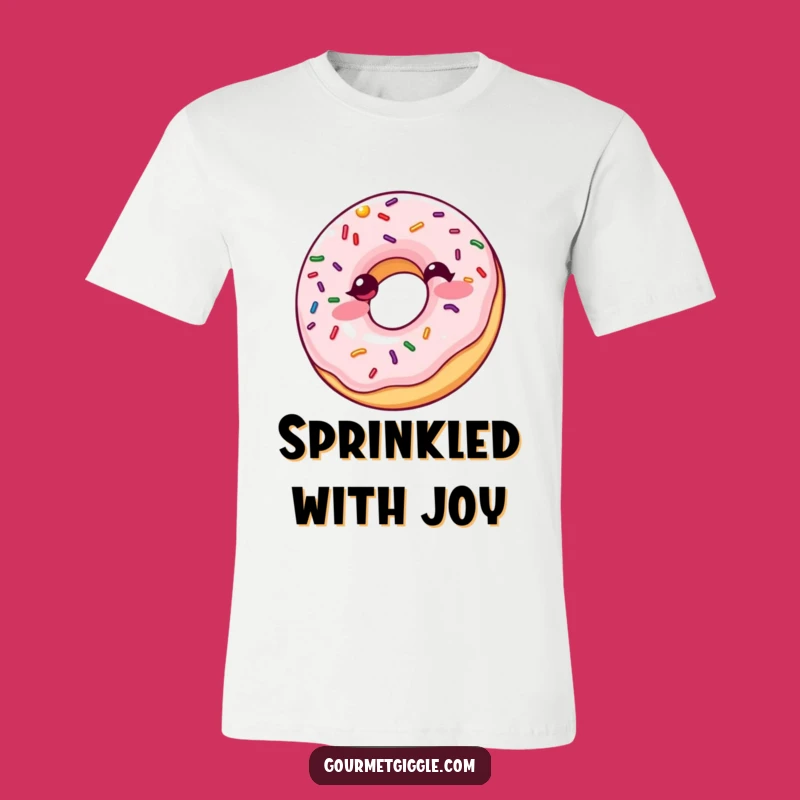 Funny Giggling Donut T-Shirt: Wear Your Sweet Joy and Sprinkle Fun