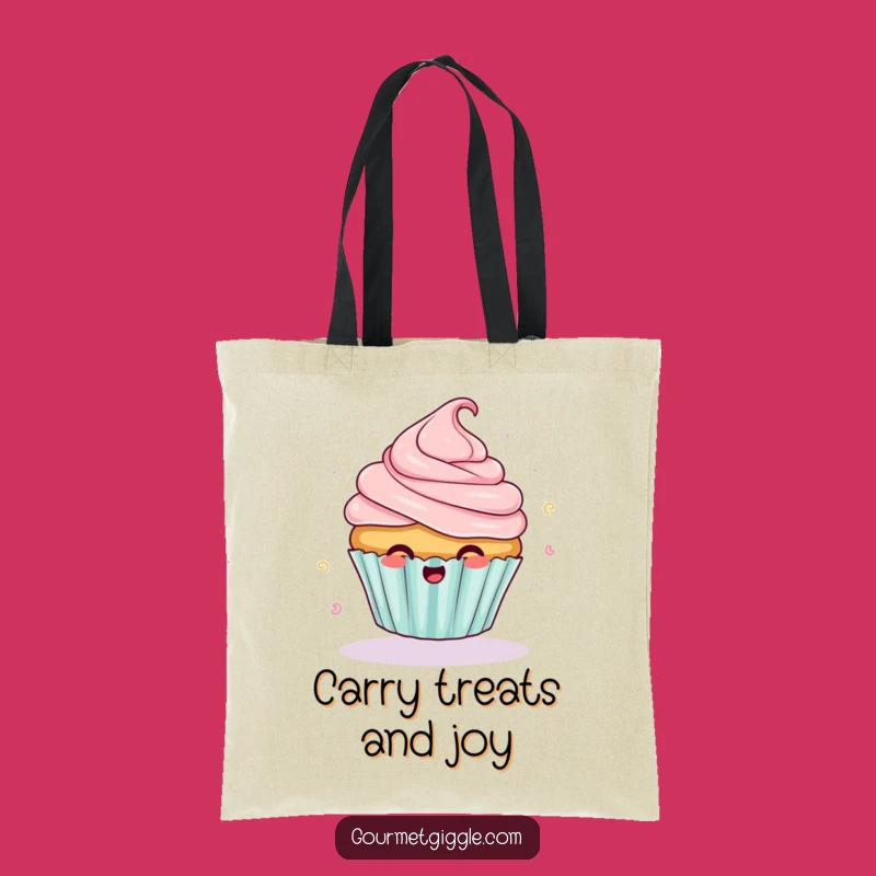 Funny Giggling Cupcake Tote Bag: Carry Your Laughs in Sweet Style