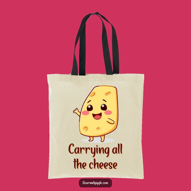 Funny Cheese Shimmy Tote Bag: Carry Your Fun, The Cheesy Way